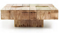 Stolik kawowy z litego drewna dębowego, naturalny, 120 x 70 x 35 cm
