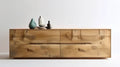 Komoda z litego drewna sosnowego, naturalny jasny brąz, 180 x 45 x 60 cm