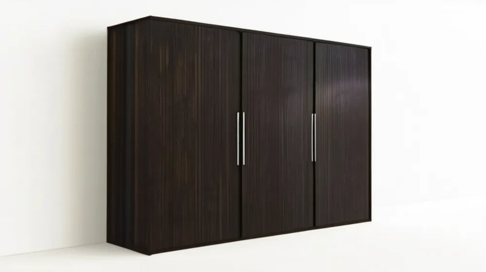Szafa czterodrzwiowa z płyty laminowanej Ciemne Wenge 200 x 60 x 200 cm
